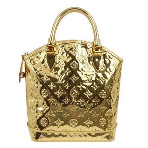 Louis Vuitton Gold Monogram Miroir Lockit Handbag